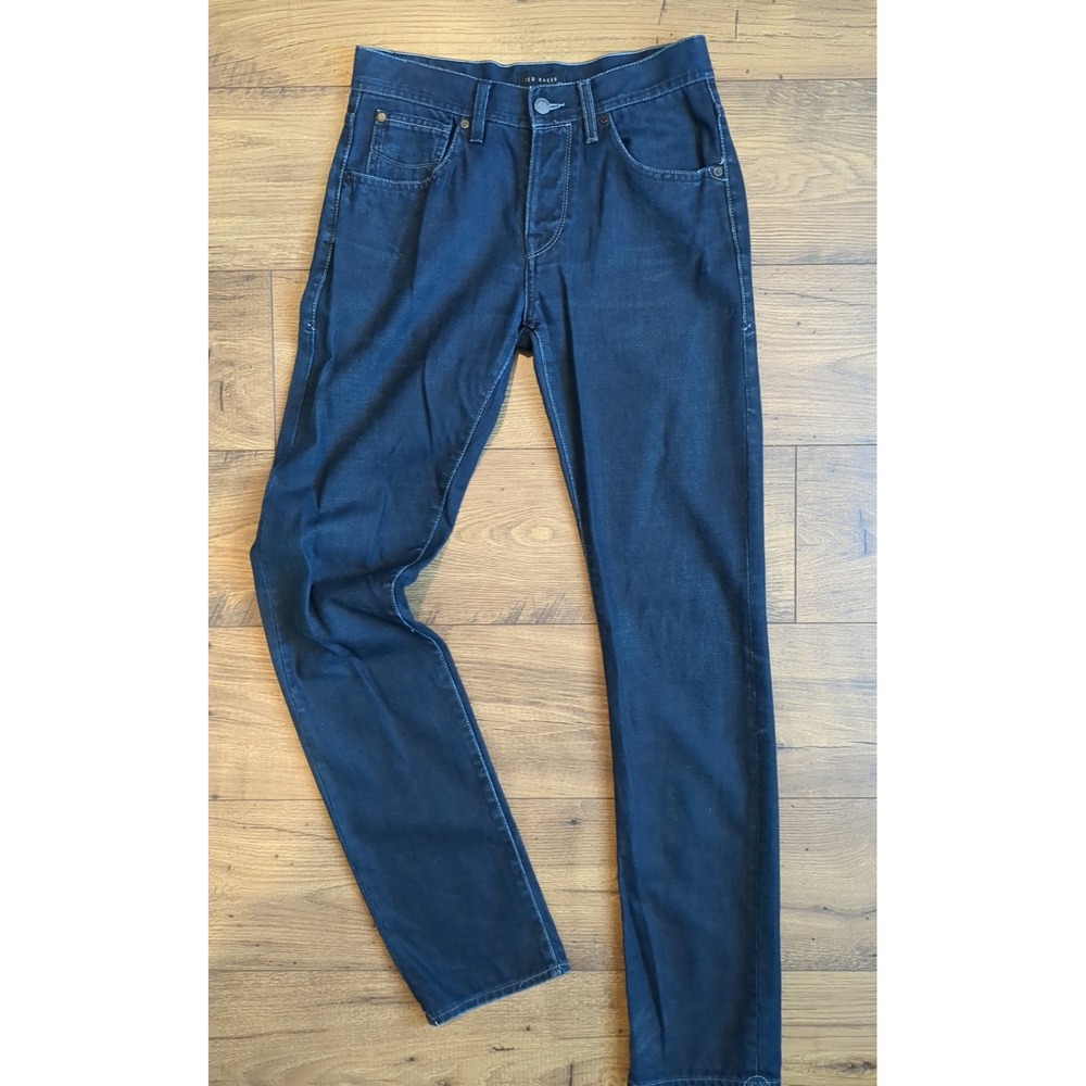 Ted Baker Jeans Mens Sz 29x33‎ Tinned Sardines Straight Leg Slim Dark Wash Jeans